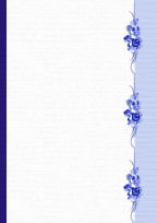 a4 digital stationery blue floral edges flowered elegance