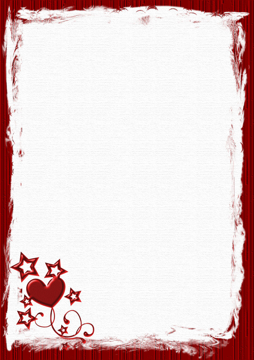 A4 Valentines Day Holiday Stationery Pg. 1