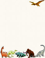 free dinosaur printable stationery for little boys