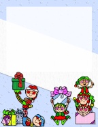 elves loading up the sleighs with presents loads.