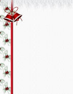 christmas bells and holly wedding or seasons greetings