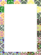 download free country themed stationery papers in floral quilt patterned borders