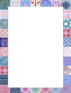 floral quilt bordered country themed stationery papers