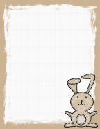 brown easter bunny rabbit boys earth tones