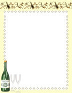 champagne and glasses for 2 romantic date night or prom