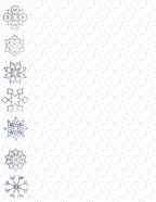 free side bordered winter snowflake stationery for snowy days letters