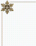 free winter snowflake digital stationery for computer generated or hand written letters