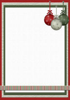 A4 Christmas Theme FREE Stationery Pg. 1