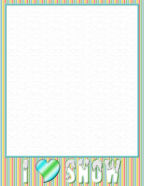 free digital i love snow winter season holiday stationery for scrapbooks